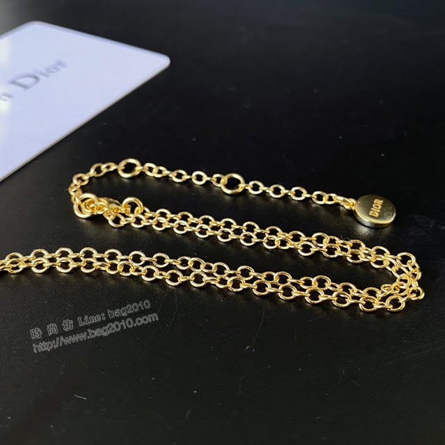 Dior飾品 迪奧經典熱銷款JADIOR復古三葉草項鏈  zgd1450